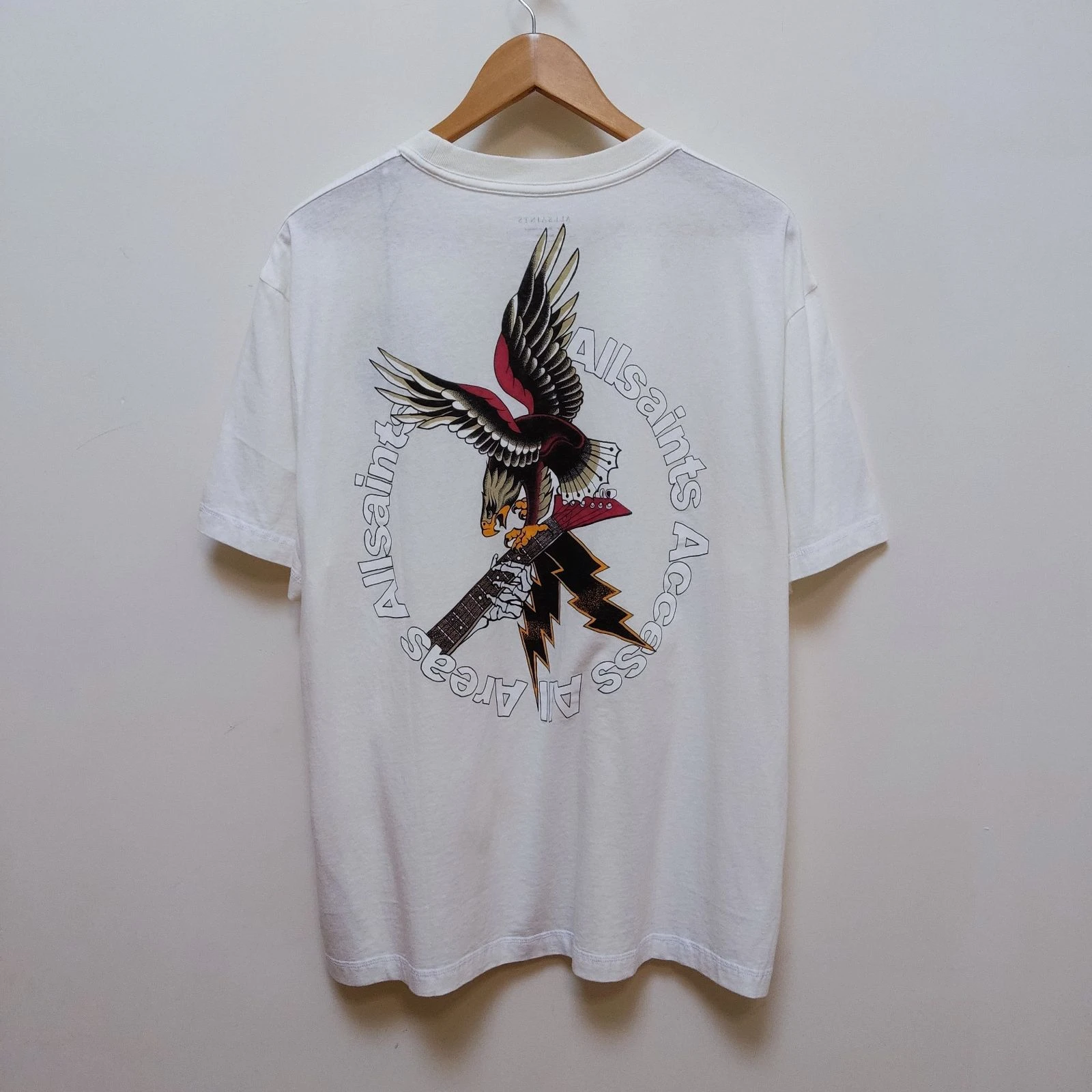 AllSaints Size L T-Shirt Eagle Oversized 